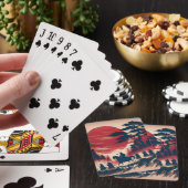 Fantasie Schattigee Samurai Sun Rising Pokerkaarten (Insitu)