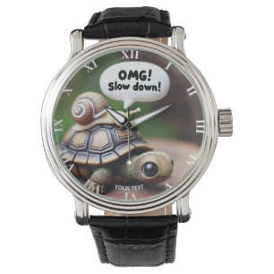 Fantasie Schattigee Schildpad Snail Speed Horloge