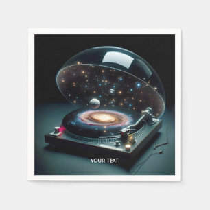 Fantasie Schattigee Vinyl Speler Ruimte Servet