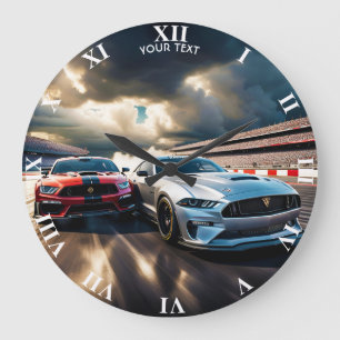 Fantasie Schattigee Vivid Cars Grote Race Klok