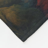 Fantasie Schattigee Vivid Flowers Majestic Rhino Fleece Deken (Hoek)