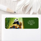 Fantasie Schattigee Vivid Panda Bamboe Auto Etiket (Insitu)