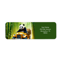 Fantasie Schattigee Vivid Panda Bamboe Auto