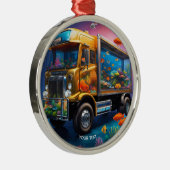 Fantasie Schattigee Vivid Truck Aquarium Vis Metalen Ornament (Rechts)