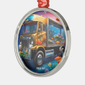 Fantasie Schattigee Vivid Truck Aquarium Vis Metalen Ornament (Links)