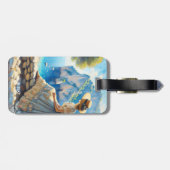 Fantasie Schattigee Waterverf Vrouwen Zee Bagagelabel (Achterkant horizontaal)