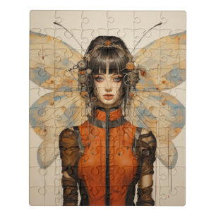 Fantasie Scifi Insecte Vrouw Vlinder Vleugels Puzzel