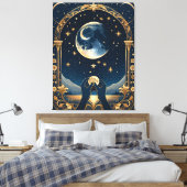 fantasie tarot handen schilderen canvas afdruk (Insitu (Slaapkamer))