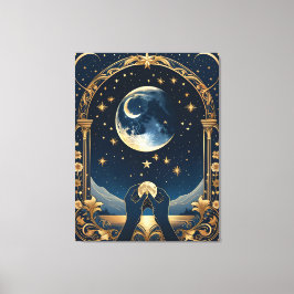 fantasie tarot handen schilderen canvas afdruk