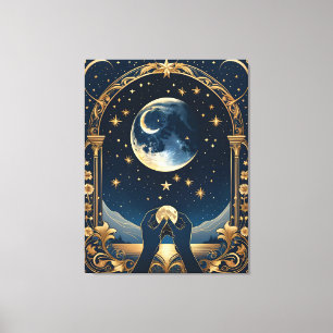 fantasie tarot handen schilderen canvas afdruk