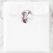 Fantasie tovenares ronde sticker (Tas)