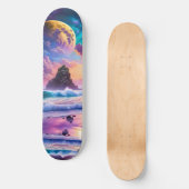 Fantasie Tropisch strand Persoonlijk Skateboard (Voorkant)