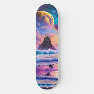 Fantasie Tropisch strand Persoonlijk Skateboard