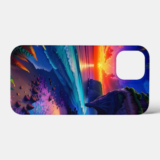 Fantasie Tropisch Strand Vier Case-Mate iPhone Case (Achterkant (horizontaal))