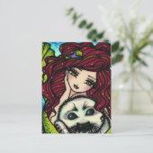 Fantasie van de Kunst van de Meermin van de Briefkaart (Staand voorkant)