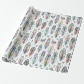 Fantasie Veer Cadeaupapier (Uitgerold)