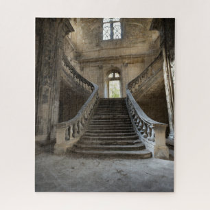 Fantasie verlaten Chateau Grand Staircase Legpuzzel