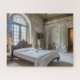 Fantasie verlaten Chateau slaapkamer Legpuzzel