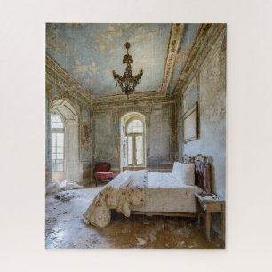 Fantasie verlaten Chateau slaapkamer Legpuzzel