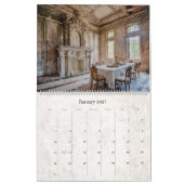 Fantasie verlaten Franse kastelen Kalender (Jan 2027)