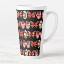fantasie vormen edelstenen patroon latte mok