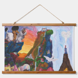 Fantasie Waterverf Illustratie Godin Avontuur Hangend Wandkleed