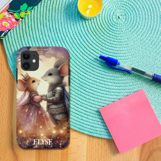 Fantasie Waterverf Renaissance Mouse Romance Case-Mate iPhone Case