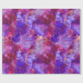 Fantasie waterverven, warme tinten : cadeaupapier (Vlak)