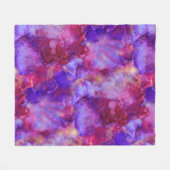 Fantasie waterverven, warme tinten : fleece deken (Voorkant (Horizontaal))