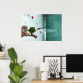 Fantasie Welt Poster (Thuiskantoor)