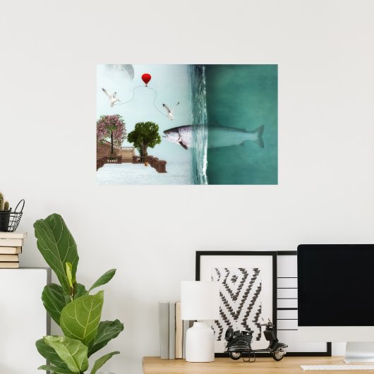 Fantasie Welt Poster (Thuiskantoor)