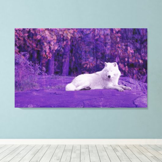 Fantasie Wolf Canvas (Insitu (Houten vloer))