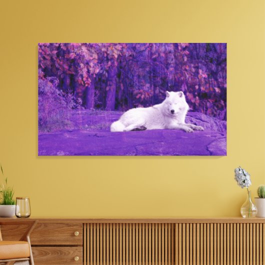 Fantasie Wolf Canvas Afdruk (Insitu (Woonkamer))