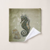 fantasie zeepaardje bad handdoek (Wasdoekje)