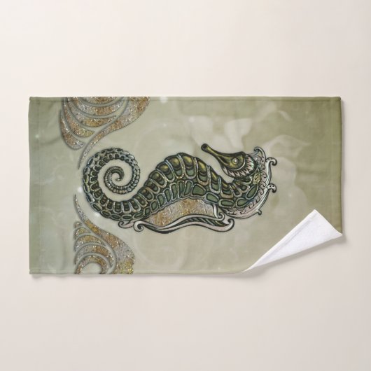 fantasie zeepaardje bad handdoek (Handdoek)