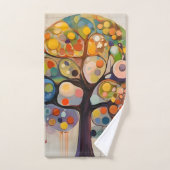 Fantasiebaum - fantasy tree bad handdoek (Handdoek)
