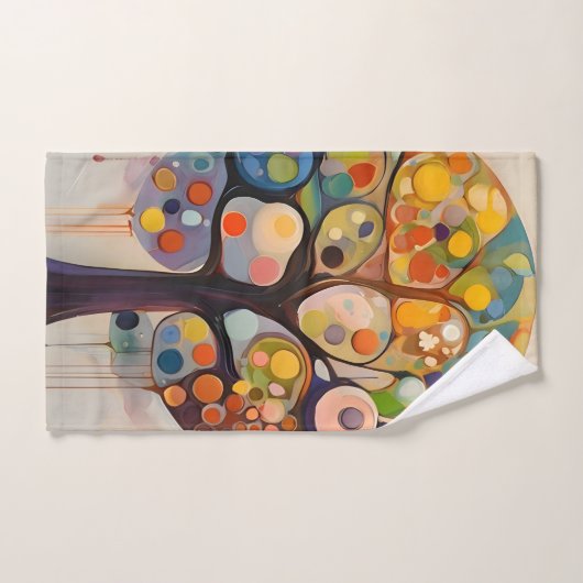 Fantasiebaum - fantasy tree bad handdoek (Handdoek)