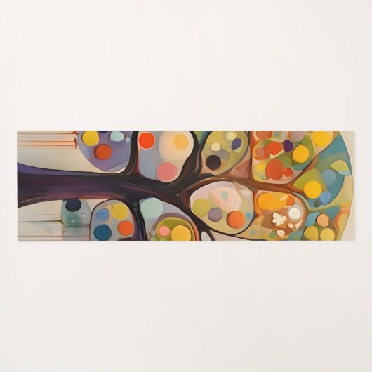 Fantasiebaum - fantasy tree yogamat (Achterkant (horizontaal))