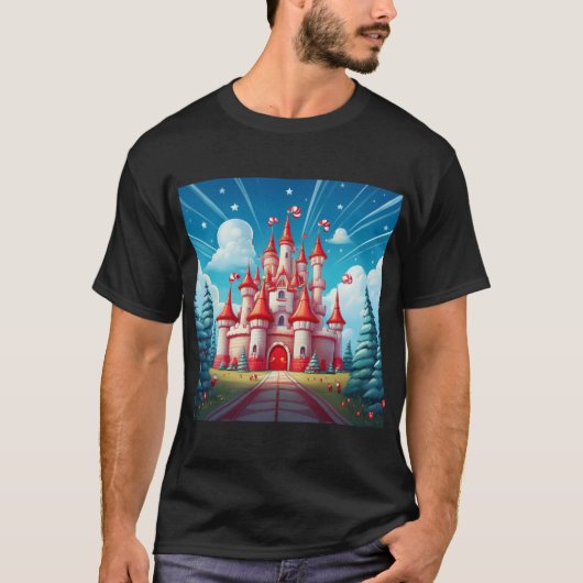 Fantasiebeeld van een kaneelkasteel t-shirt (Voorkant)