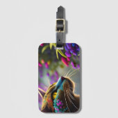  fantasiebloem bagagelabel (Voorkant (verticaal))