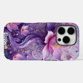 Fantasiebloem en zwevende Orbs Case-Mate iPhone Case (Achterkant (horizontaal))