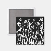 fantasiebloemen magneet (Voorkant / Achterkant)