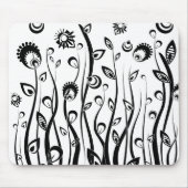 fantasiebloemen muismat (Voorkant)