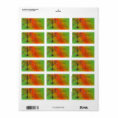 Fantasieboom Nieuw Adres Etiket (Full Sheet)