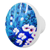 Fantasiebos met bloemen en vogels keramische knop (Rechts)