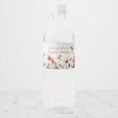 fantasiefee eerste verjaardag waterfles etiket (Voorkant)