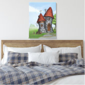 Fantasiehuis Canvas Afdruk (Insitu (Slaapkamer))