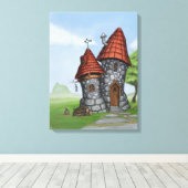 Fantasiehuis Canvas Afdruk (Insitu (Houten vloer))