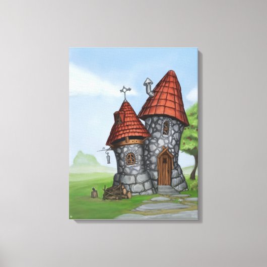 Fantasiehuis Canvas Afdruk (Voorkant)