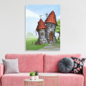 Fantasiehuis Canvas Afdruk (Insitu (Woonkamer))